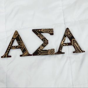 Alpha Sigma Alpha Letter Blocks Set